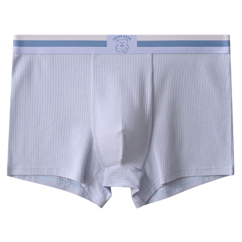 Boxeri bărbați din bumbac, unicolor, respirabili și antibacterieni, talie medie, fără cusături, căptușeală de viscoză (90–95%).