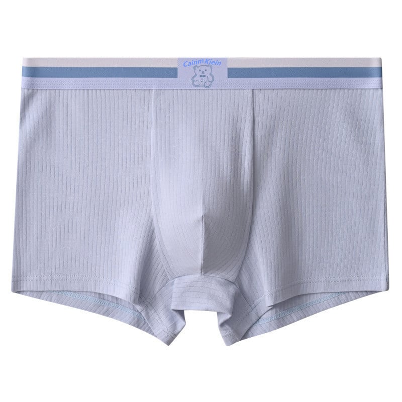 Boxeri bărbați din bumbac, unicolor, respirabili și antibacterieni, talie medie, fără cusături, căptușeală de viscoză (90–95%).