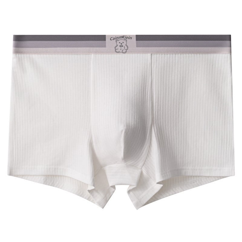 Boxeri bărbați din bumbac, unicolor, respirabili și antibacterieni, talie medie, fără cusături, căptușeală de viscoză (90–95%).