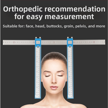 Ръчно ортопедично калипер-правило с часовник за измерване на ширината на лицето, слабините, ханша и таза