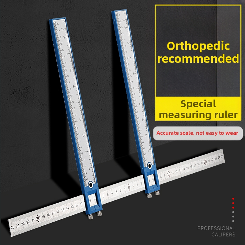 Ръчно ортопедично калипер-правило с часовник за измерване на ширината на лицето, слабините, ханша и таза
