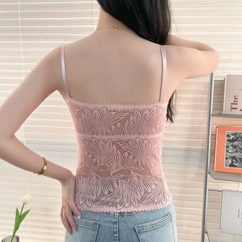 Топ за бюст-лента с дантела – без презрамки, безжичен, дишащ, със сваляем вътрешен слой, 80–90% найлон