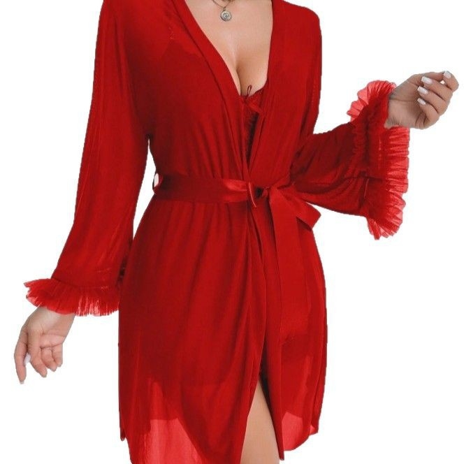 Set de pijamale din plasă, stil camisol, fără mâneci, pantaloni scurți, poliester 50-70%
