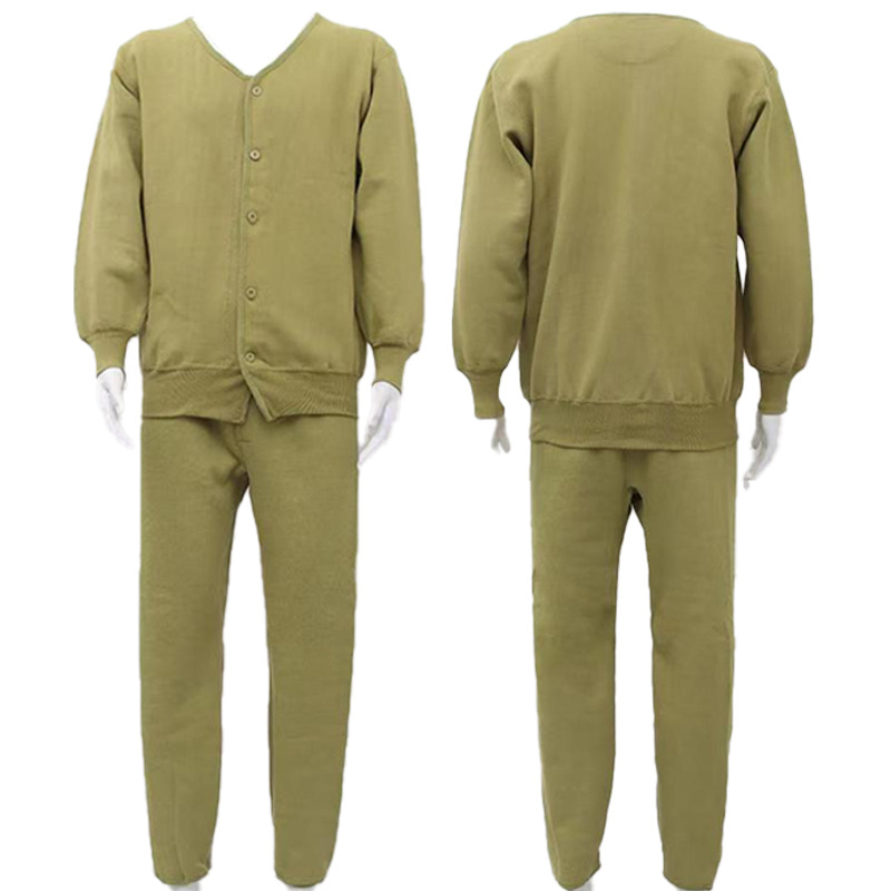 Vīriešu darba komplekts no 100% kokvilnas flīsa – jaka un bikses, divslāņu, īpaši bieza flīse siltumam, mineru darbam