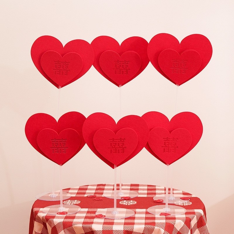 Dopamine vestuvinių kambario dekoracijų komplektas — naktinis chalatas fotografavimui nuotakos miegamajam, laimės žodžio tema, aukštos kokybės pojūtis (Medžiaga: Feltas; Ženklas: Shamit; Kategorija: Laimingas žodis; Importuota: Ne)