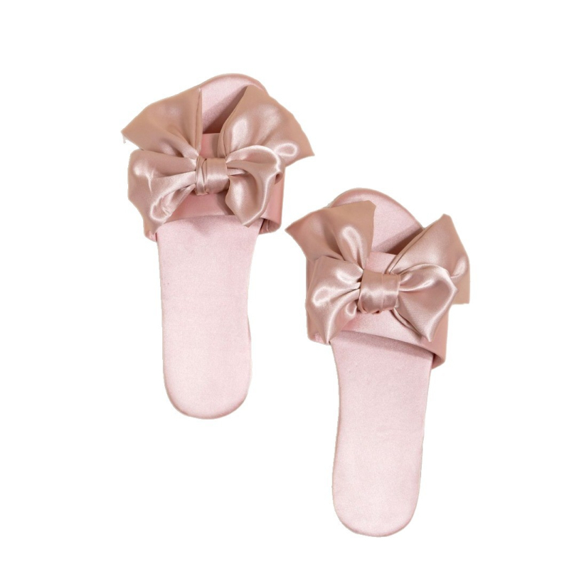 Pāru iekšējās čības ar satīna lenci — elpojošas, pretslīdēšana, sviedru uzsūkšana, augšējā daļa audums, zole zem 1,5 cm