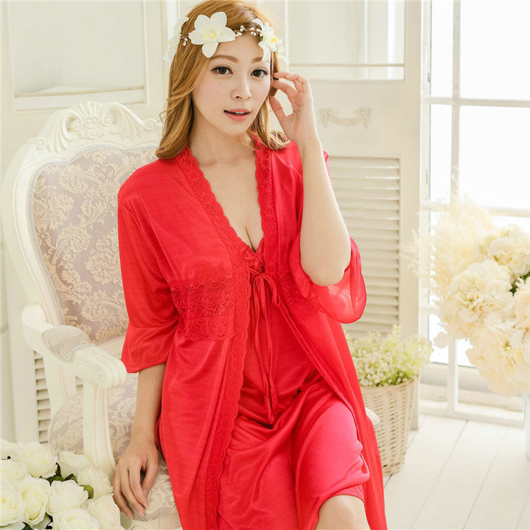 Ženski luksuzni dvodijelni komplet pidžama od Ice Silk, camisole stil, ljetno, 80–90% poliestera