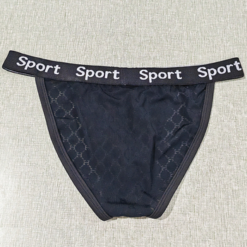 Мъжки слипове: дантелена тъкан, геометричен ромб, плетени, основен материал Найлон, подплата Найлон, нишки 11–20d