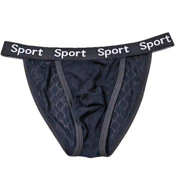 Мъжки слипове: дантелена тъкан, геометричен ромб, плетени, основен материал Найлон, подплата Найлон, нишки 11–20d