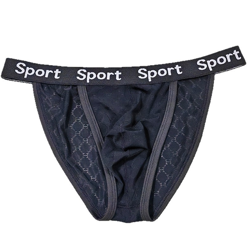 Мъжки слипове: дантелена тъкан, геометричен ромб, плетени, основен материал Найлон, подплата Найлон, нишки 11–20d