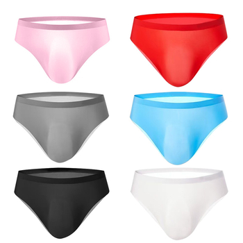 3D oblikovane muške bokserice, lagani ice silk, ljeto prozirne, dišuće, bez vidljivih šavova