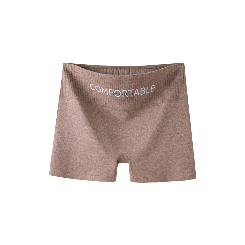 Moterų saugos šortai su aukštu juosmeniu pilvo formavimui, antibakterinė kirkšnies sritis tarp kojų, pagrindinė medžiaga 95% medvilnė, kirkšnies įdaila 100% medvilnė
