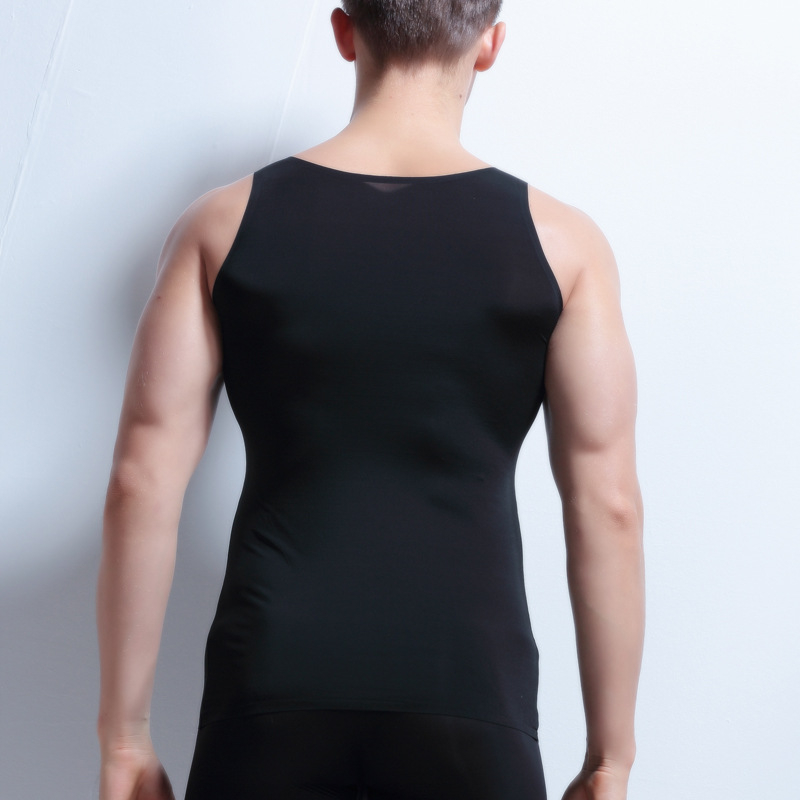 Plačiapečių liemenė, Milk Silk nailonų mišinys, apvali kaklo, plonas audinys (101–120 g/m²), tinkama vasarai, pavasariui ir rudeniui