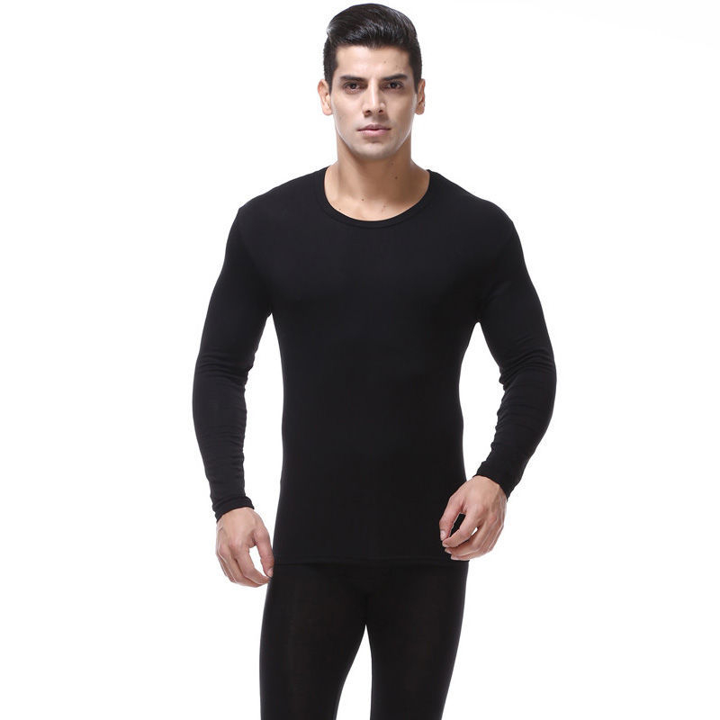 Set de pijamale din modal pentru bărbați: bluza cu mânecă lungă și pantaloni; tricot subțire, 80–90% modal, 181–200 g/m², pentru toate anotimpurile