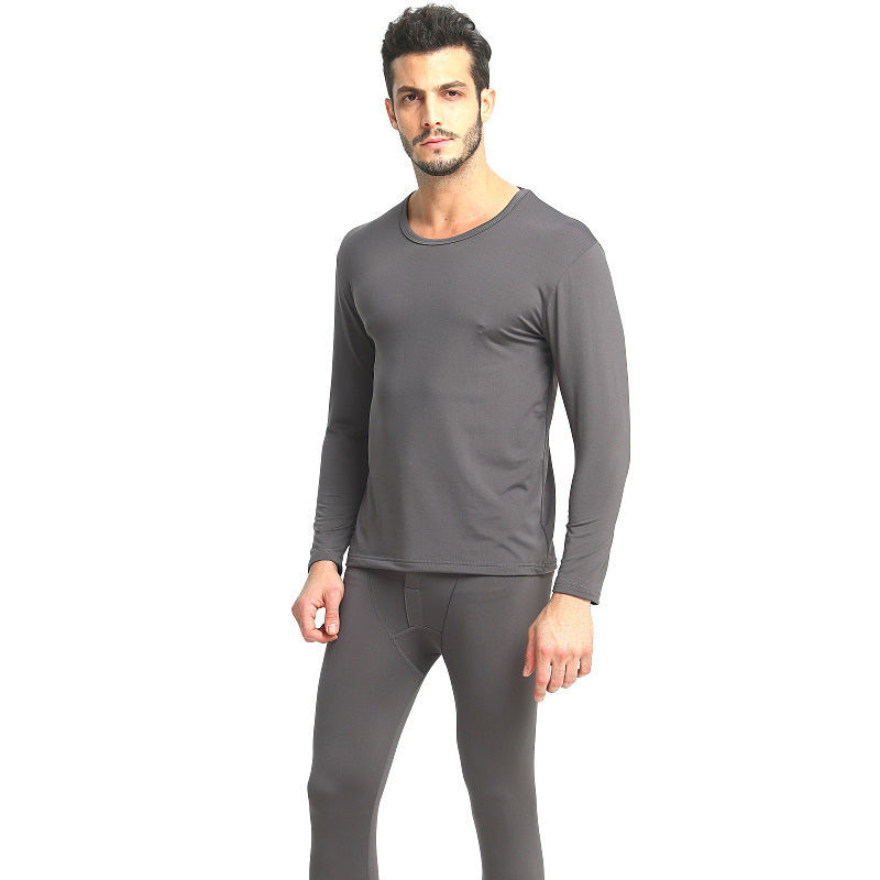 Set de pijamale din modal pentru bărbați: bluza cu mânecă lungă și pantaloni; tricot subțire, 80–90% modal, 181–200 g/m², pentru toate anotimpurile