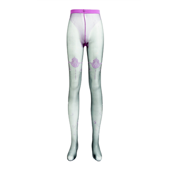 Kiss Lunar Eclipse Jacquard sjajne ultra-tanke najlonke za žene 5D crne seksi