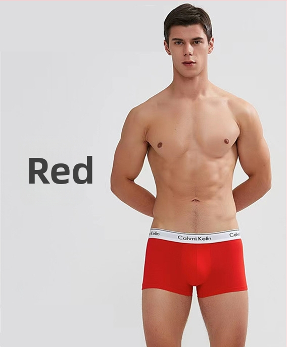 Férfi boxeralsó – tiszta pamut, középső derekú, kötött anyag, lélegző és rugalmas