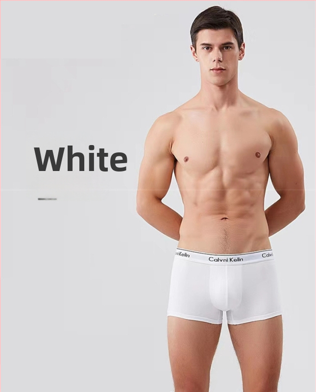 Férfi boxeralsó – tiszta pamut, középső derekú, kötött anyag, lélegző és rugalmas