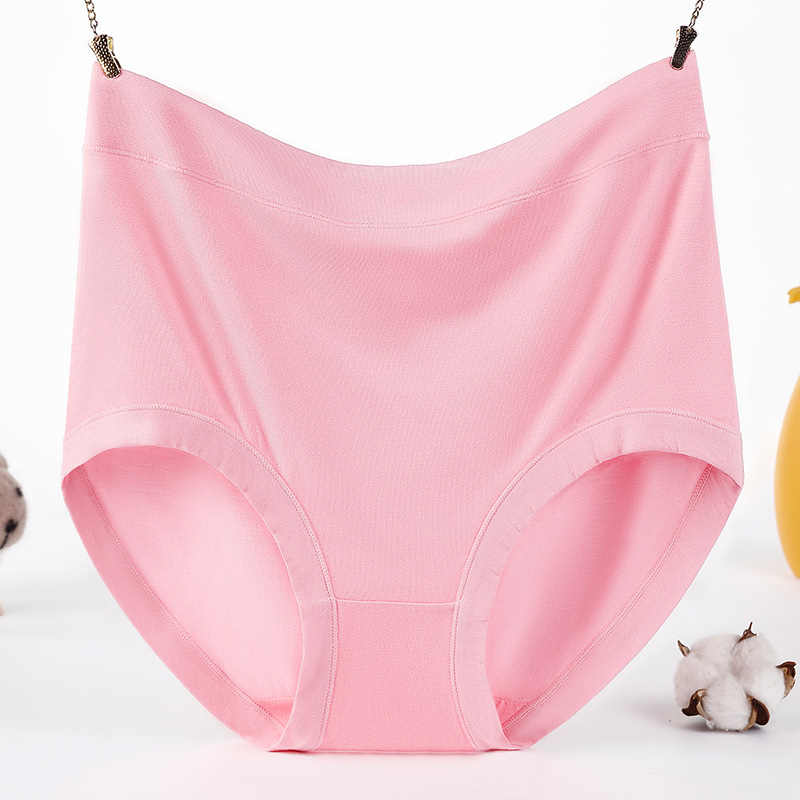 Ženske gaćice visokog struka od modalnog materijala, prozračne, s podizanjem bokova i oblikovanjem abdomena, jednobojne, veličina plus