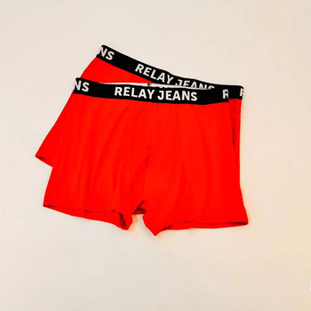 Férfi légáteresztő pamut boxerek, középmagasságú derékrész, kötött anyag, egyszínű