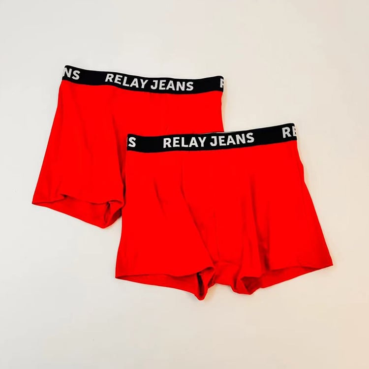 Férfi légáteresztő pamut boxerek, középmagasságú derékrész, kötött anyag, egyszínű