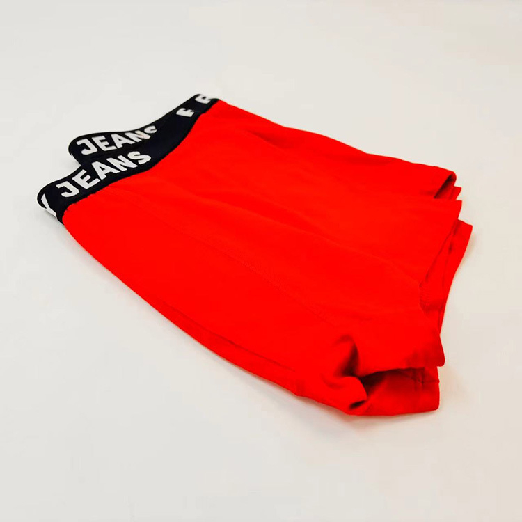 Férfi légáteresztő pamut boxerek, középmagasságú derékrész, kötött anyag, egyszínű