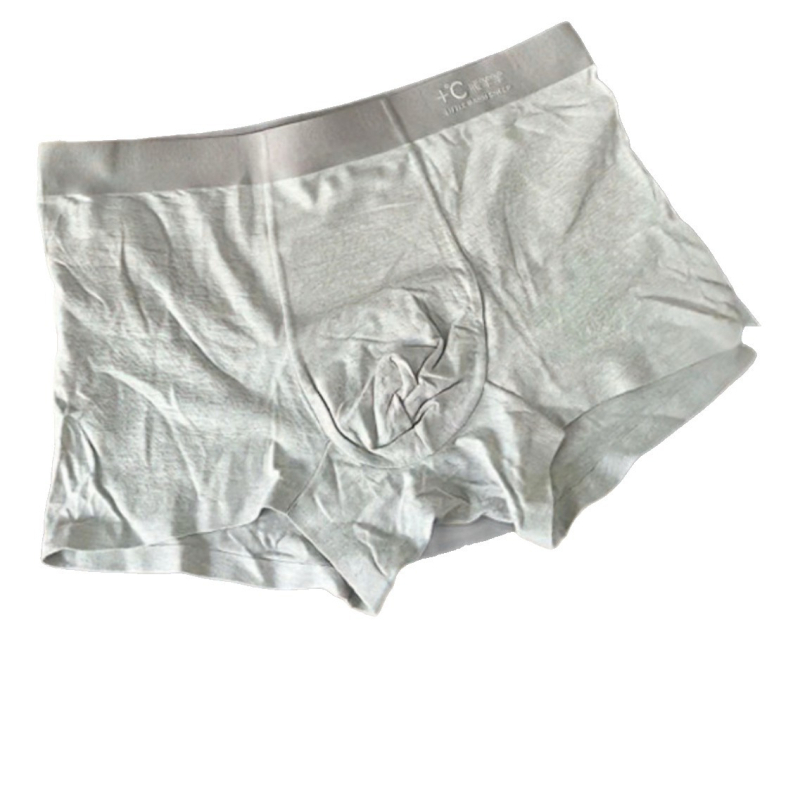 Vyriski bokseriai, nylonas, be siūlių, medvilnės pamušalas kirkšnyje, vidurio juosmens, megzti