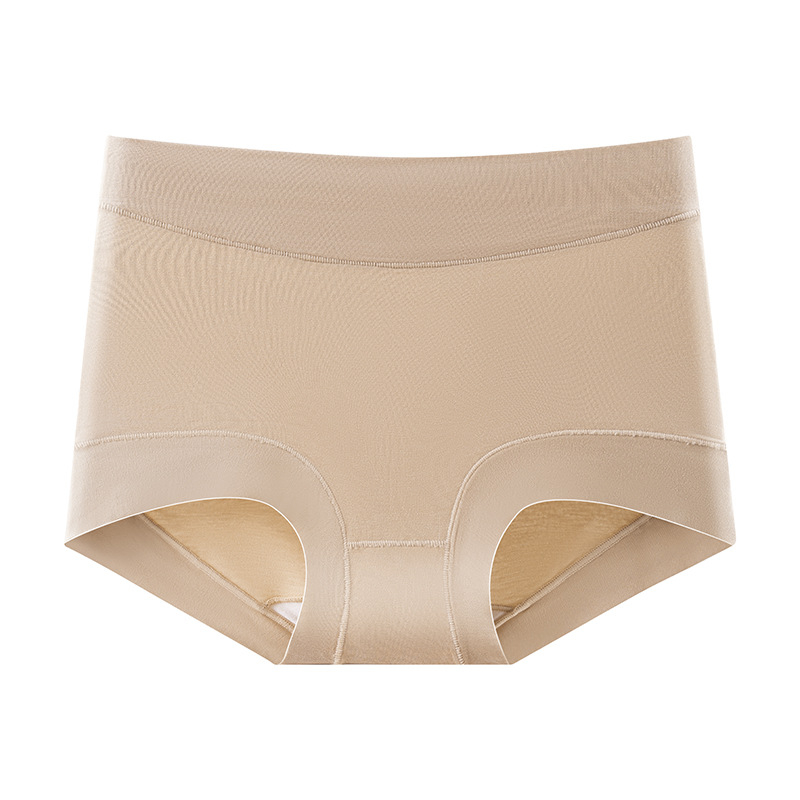 Moterų aukšto liemens medvilniniai apatiniai, kvėpuojantys, antibakteriniai, intarpas 100% medvilnė