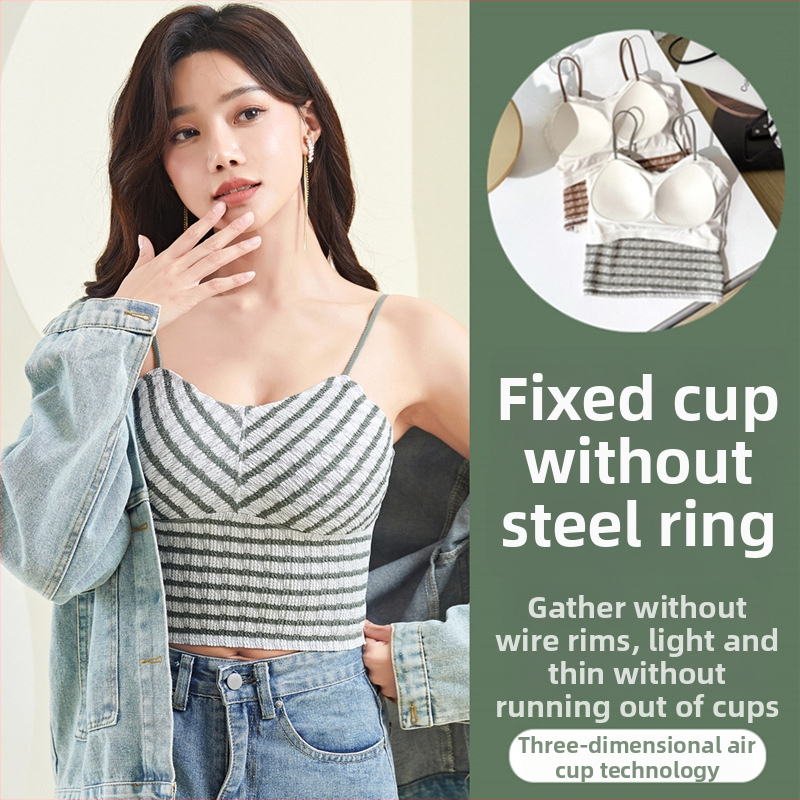 Najlonski tube top s bežičnim košaricama, podstavljen, košarice 3/4, oblikovane košarice s tankim gornjim dijelom i debelim donjim dijelom, tanke naramenice