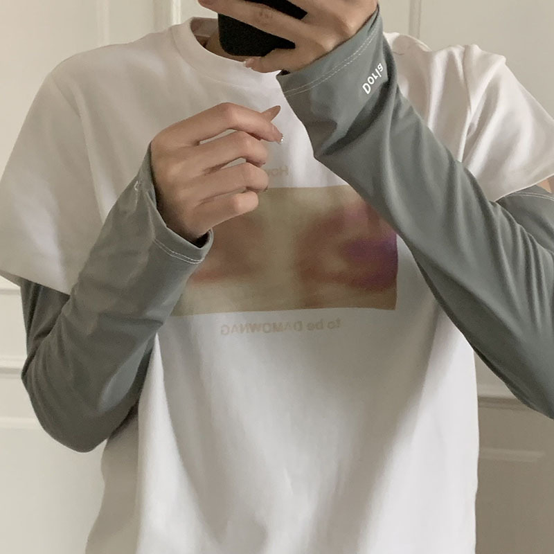 Moteriškos rankų rankovės – UV apsauga, poliesteris, dryžiai, vasara