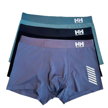 Boxeri din bumbac pentru bărbați, căptușeală internă antibacteriană, talie lată elastică, fără cusături, talie medie, respirabili