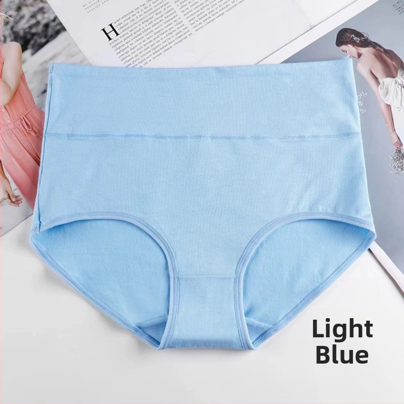 Aukštos juosmens moterų medvilninės kelnaitės – tamprus medvilnės audinys; medvilninė įdaila kirkšnies srityje; sėdmenų pakėlimas; kvėpuojančios; pilvo kontrolė