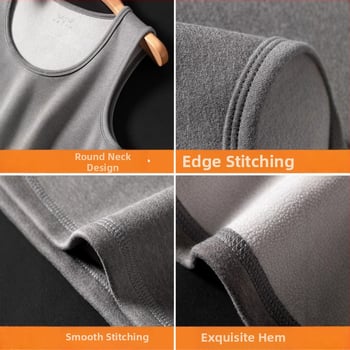 Polár belsővel ellátott sportmellény, szoros szabású, 90% poliészter, tél 2025, fiataloknak