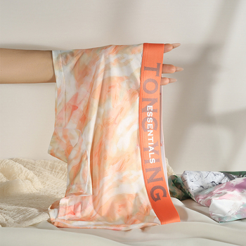 Ice Silk moterų boxer briefs, kvėpuojantys, antibakteriniai, vidutinio aukščio juosmuo, gaktos srities įdėklas iš viskozės