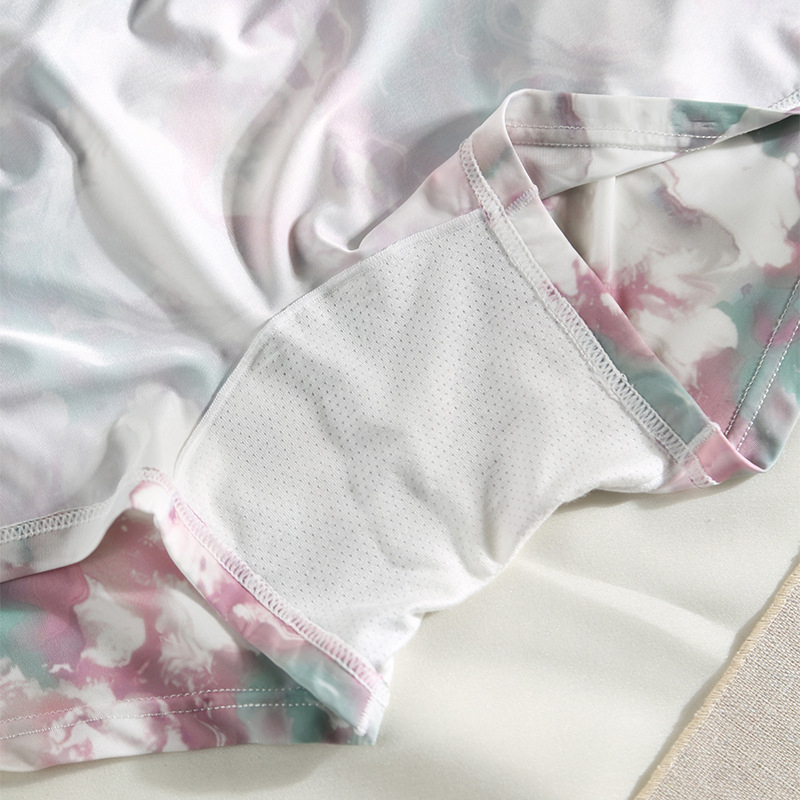 Ice Silk moterų boxer briefs, kvėpuojantys, antibakteriniai, vidutinio aukščio juosmuo, gaktos srities įdėklas iš viskozės