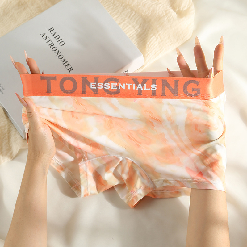 Ice Silk moterų boxer briefs, kvėpuojantys, antibakteriniai, vidutinio aukščio juosmuo, gaktos srities įdėklas iš viskozės