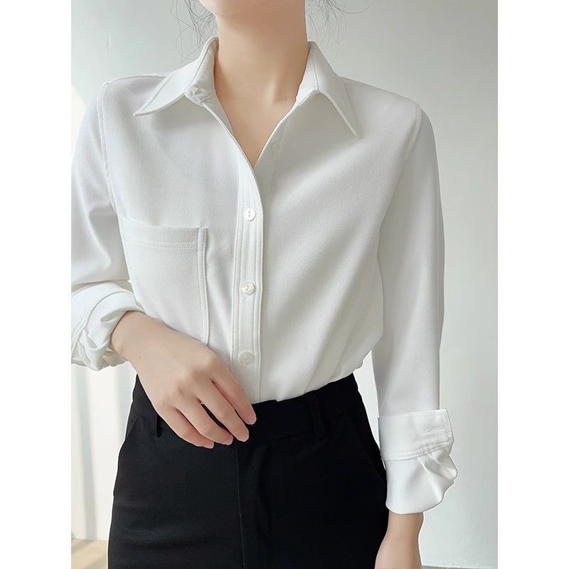 Košulja od Ice Silk, Vinylon 30–50% udjela, dugi rukavi, ovratnik košulje, standardna duljina