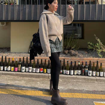 Βαμβακερά καλσόν-κολάν με μοτίβο κειμένου, Στυλ Ins, Μεσαίο Πάχος, Πλήρες Πόδι, Για Όλες τις Εποχές, 80–90% Βαμβάκι