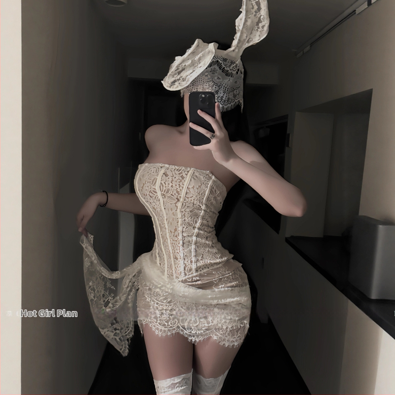 Rochie din dantelă cu bretele, plasă, croială bodycon, fără mâneci