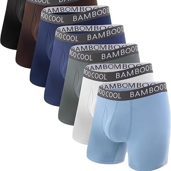 Muške bokserice od pamuka, 95% pamuk, bezšivne, prozračne, brzo suše, srednji pojas, boxer briefs stil