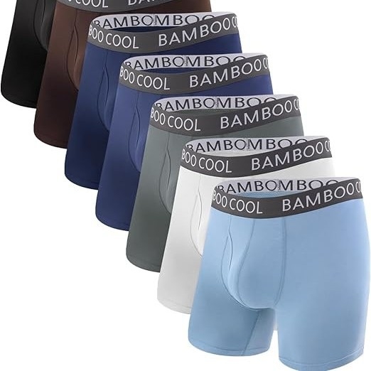 Muške bokserice od pamuka, 95% pamuk, bezšivne, prozračne, brzo suše, srednji pojas, boxer briefs stil