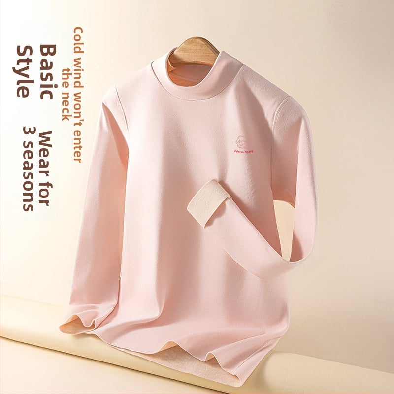 Paššiluminiai pagrindiniai termo marškiniai, universalūs, ilgomis rankovėmis, vienos spalvos, storas audinys 251–300 g/m², veliūro vidinis sluoksnis, 80–90% poliesterio