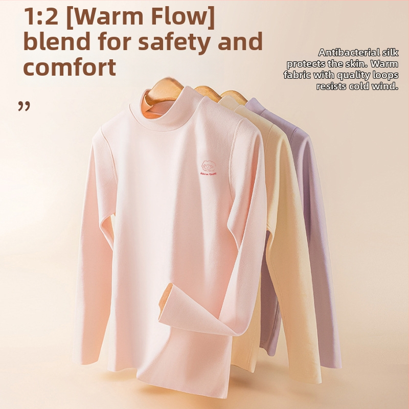 Samozahrejúce základné termálne tričko, unisex, dlhé rukávy, jednofarebné, hrubá látka 251–300 g/m², velúrová podšívka, 80–90% polyester