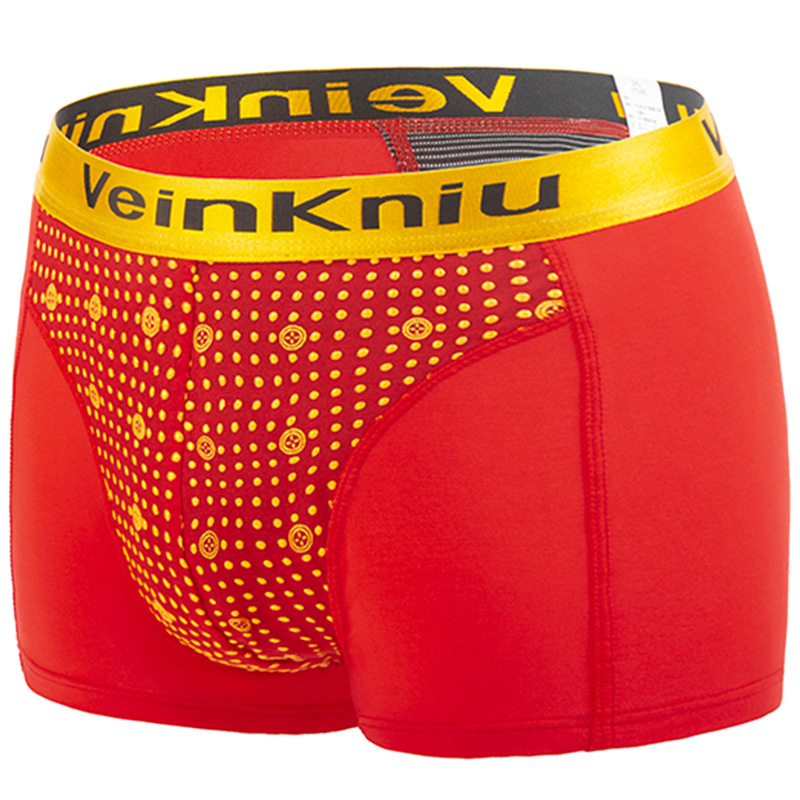 VeinKniu Boxeri bărbați, material modal, conținut principal 90–95% modal, căptușeală a zonei genitale 100% poliester, talie medie