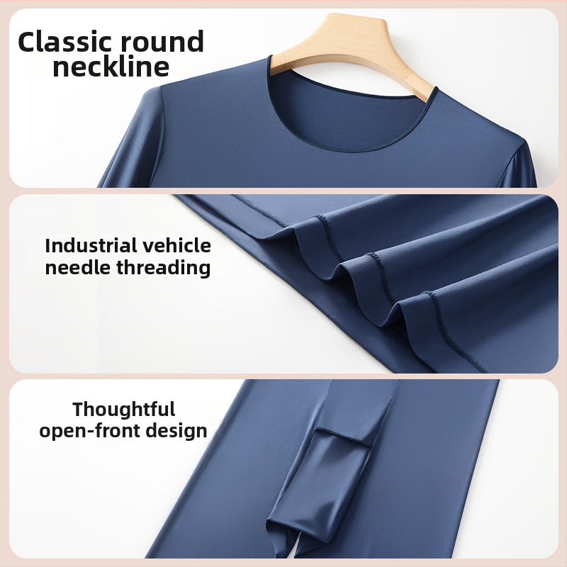 Pánska ultratenká nylonová základná vrstva, antistatická, pružná, udržiava teplo, tesný strih pre jeseň-zimu