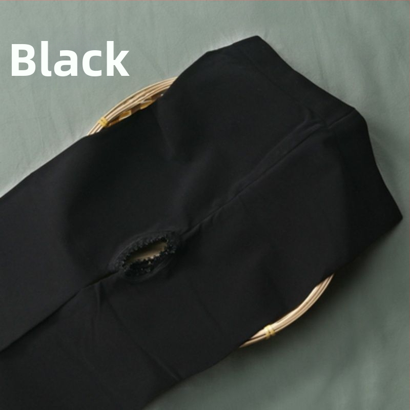 Καλσόν με ανοιχτό καβάλο (Crotchless), μεσαίο πάχος, μοτίβο 7809720, ύψος σωλήνας ultra-short, για άτομα άνω των 60