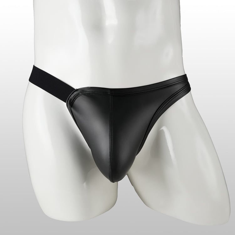 String masculin, poliester respirabil, fără cusături, talie medie, căptușeală în zona inghinală cu Spandex