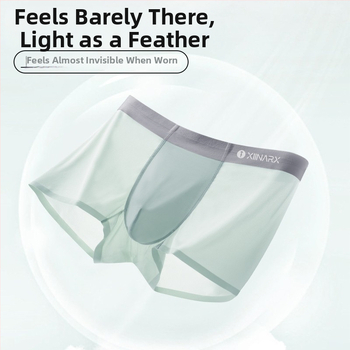 Vyriski boxeriai su atviru tarpkojo, antibakteriniai, kvėpuojantys, vidutinio juosmens pločio, pagrindinis audinys nailonas, kirkšnies kišenės medvilnė