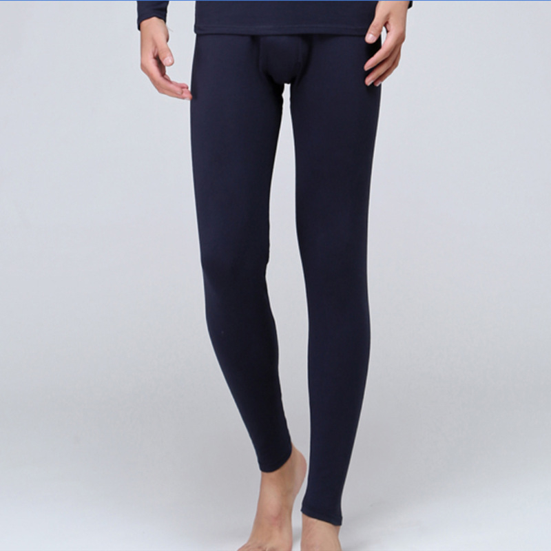 Vīriešu termiskās bikses no kokvilnas ar Lycru, 95% kokvilna, 5% elastāns, potīšu garums, viduklis vidējs, brīvs piegriezums, saglabā siltumu