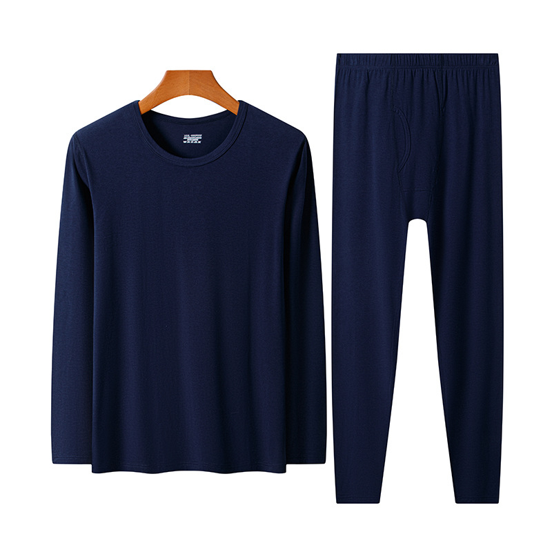 Vīriešu termiskais komplekts apģērbam — modal audums, kokvilnas oderējums, plāns materiāls, vidēja siltuma īpašība, slaids griezums